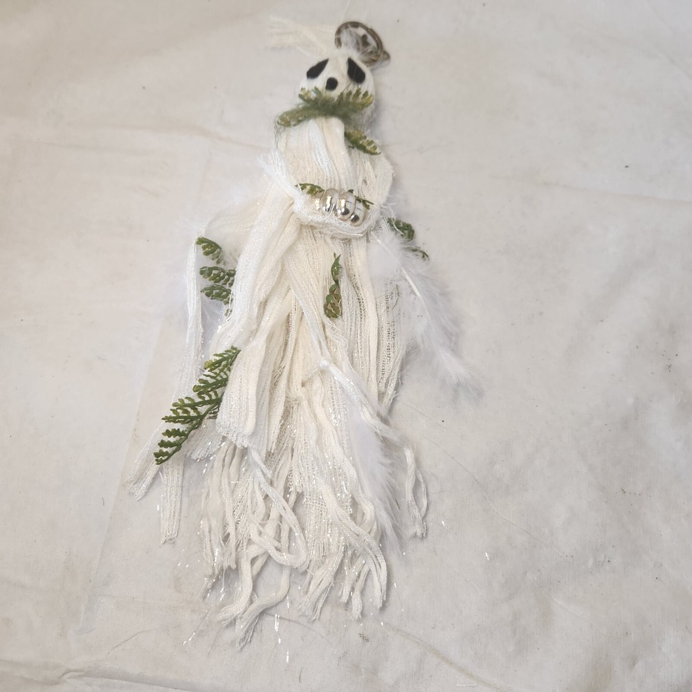 Halloween/Fall Ghost Tassel 12" Junk Journal/Purse/Ornament Tassel Handmade
